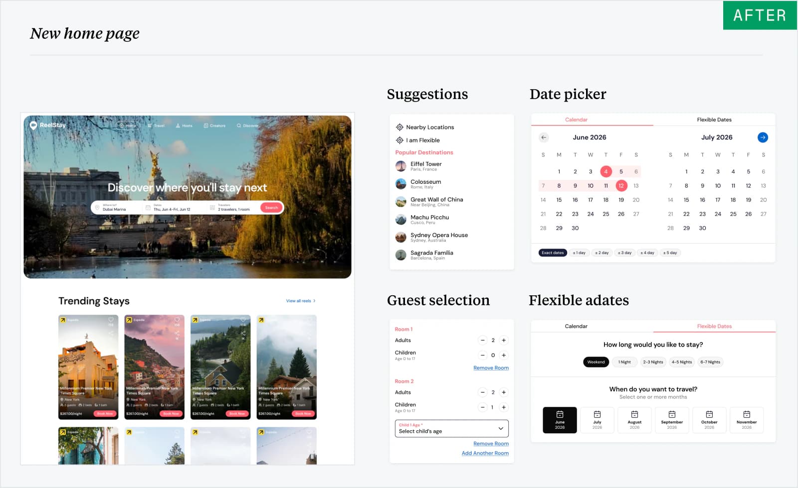 New ReelStay home page
