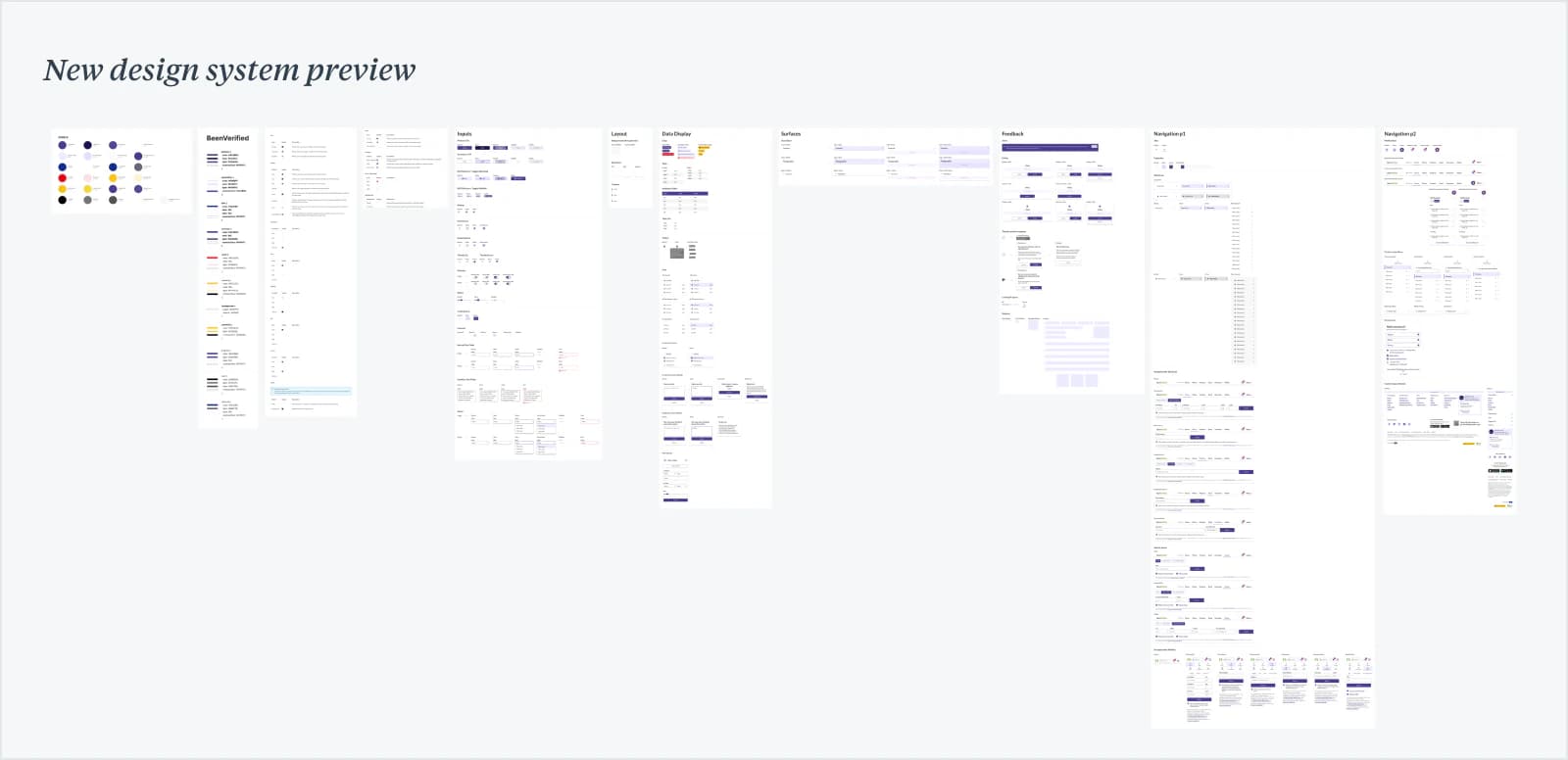 New BeenVerified design system preview